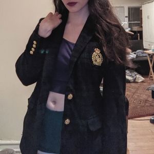 Ralph Lauren vintage green gold blazer jacket